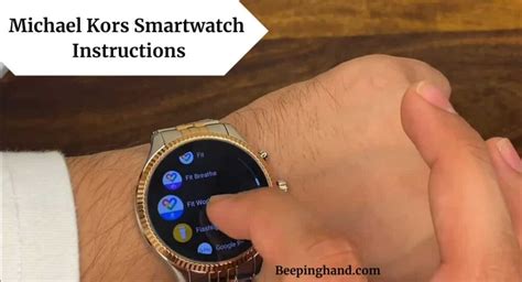 michael kors smart wach|michael kors smart watch instructions.